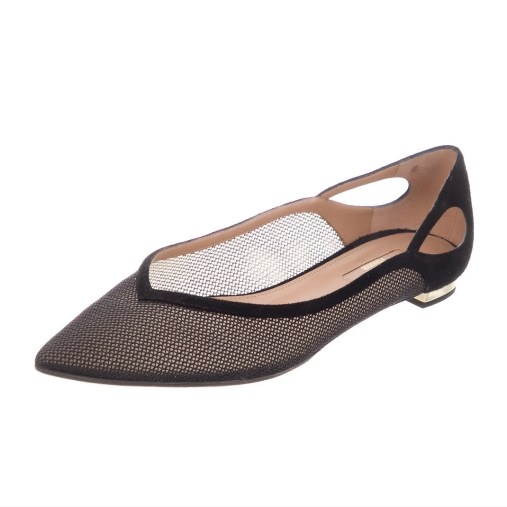 Aquazzura Cutout Accent Flats